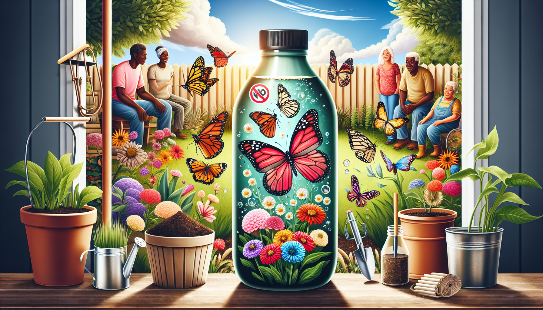 Eco-friendly gardening: the hidden hazard of vinegar to butterflies and sustainable alternatives