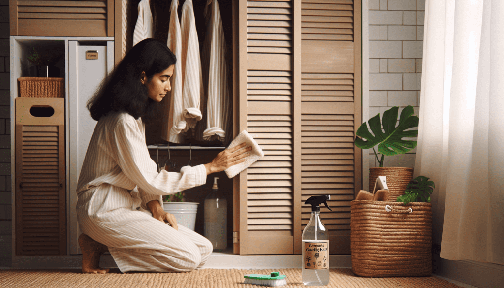 Discover eco-friendly methods for spotless louvered closet doors