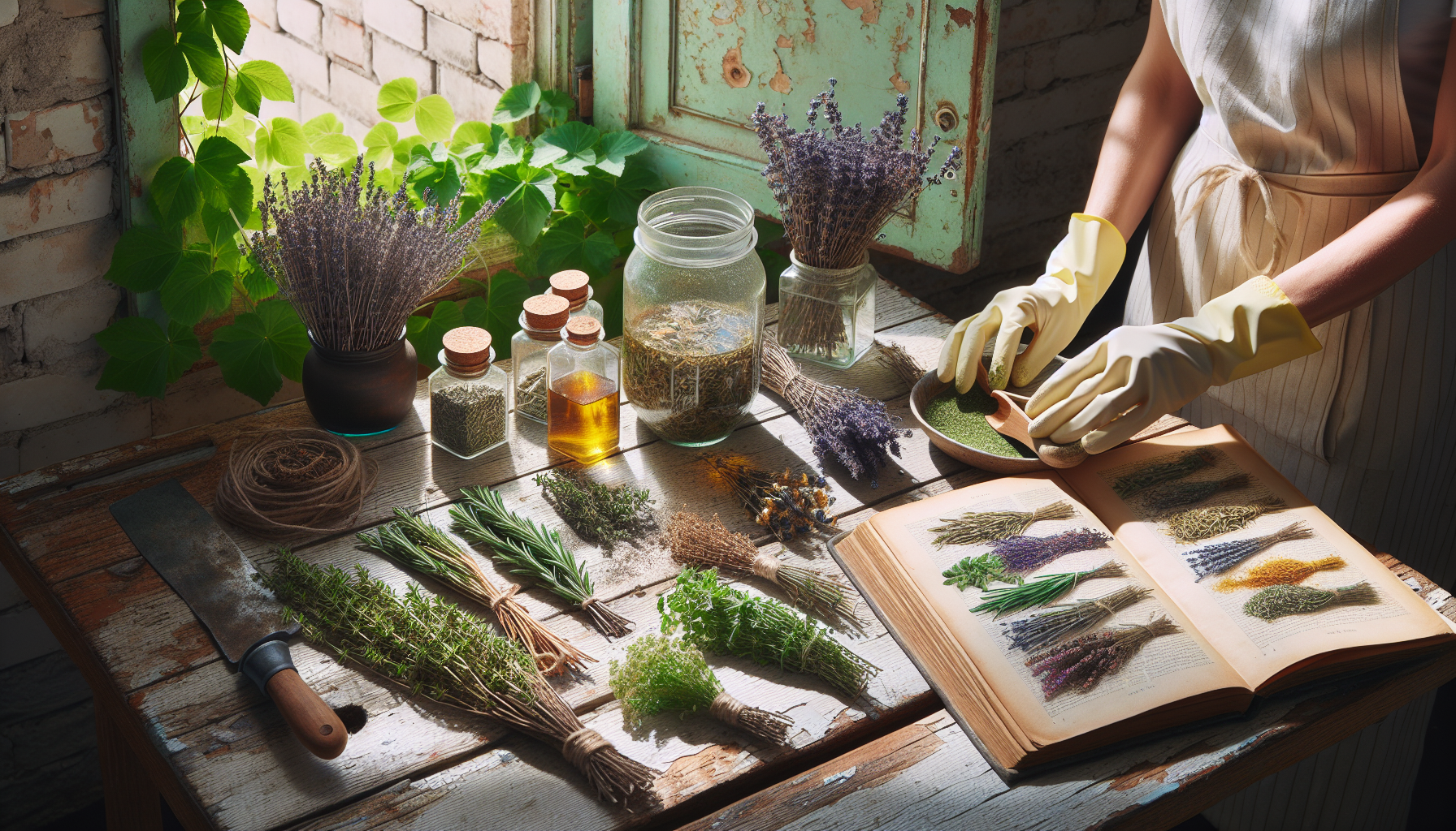 Unleash eco-friendly home cleaning with garden herbs