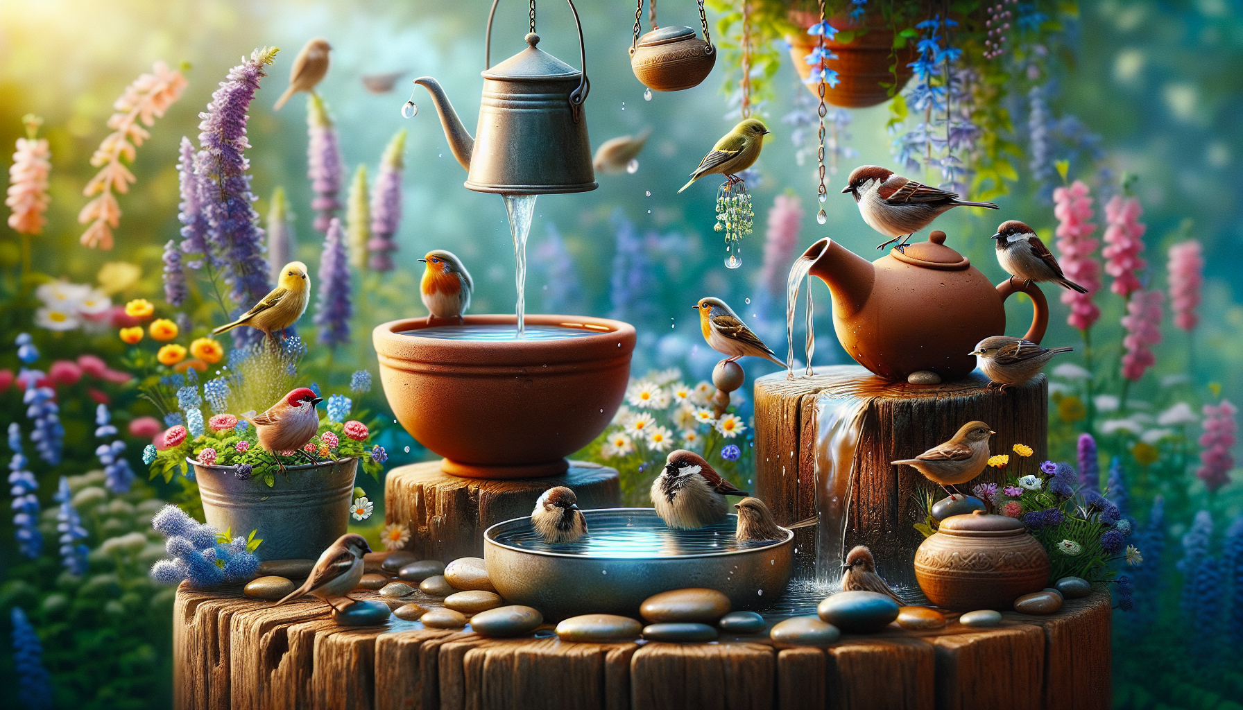 Creating budget-friendly, bird-friendly DIY water features for your garden