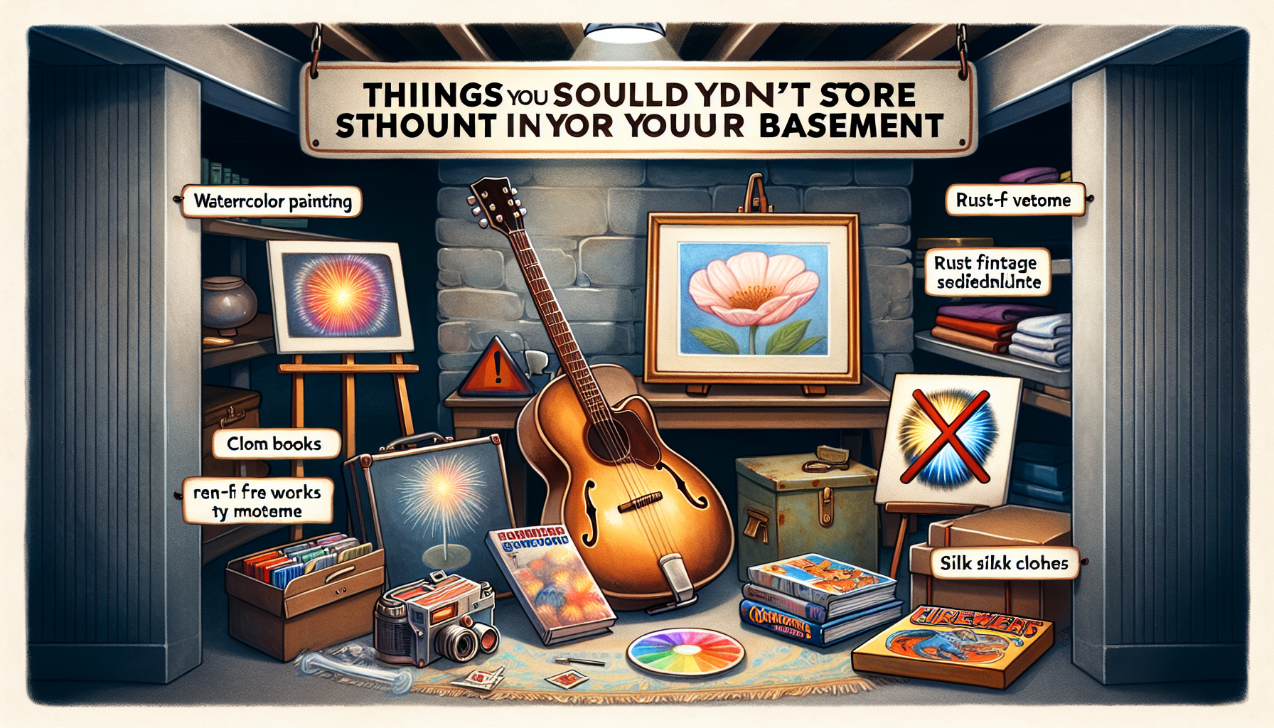 Avoid basement damage by knowing what not to store there