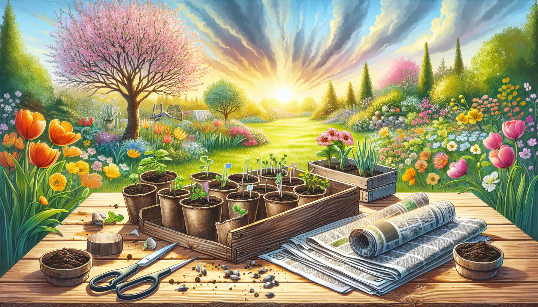 Diy seed starter pots: an eco-friendly start to spring gardening