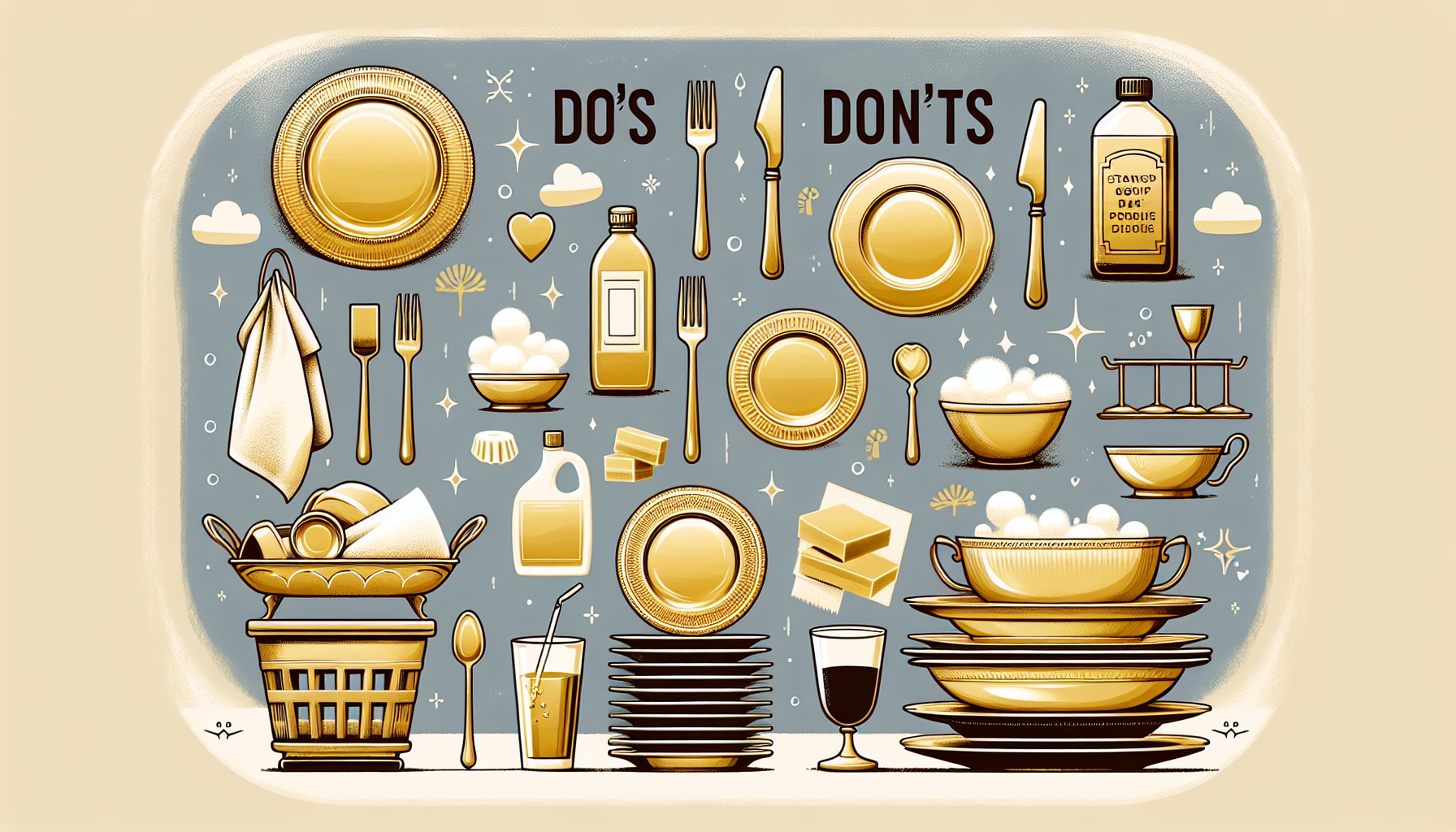 Avoid these gold-plated dinnerware cleaning mistakes and adopt sustainable practices