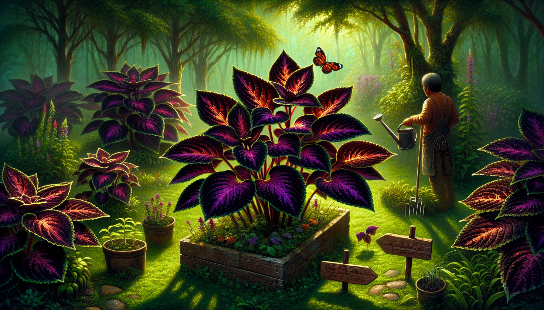 Unveiling the mystery and appeal of dark-colored coleus plants in your garden