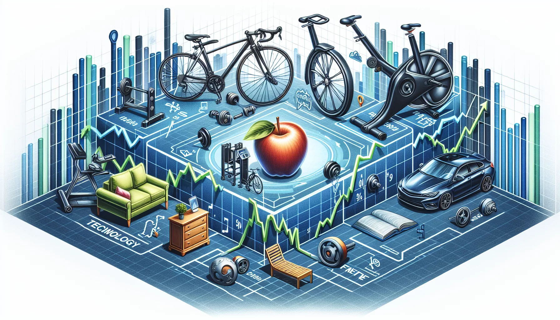 Navigating the stock market: spotlight on Apple, Peloton, Wayfair, and Carvana stocks