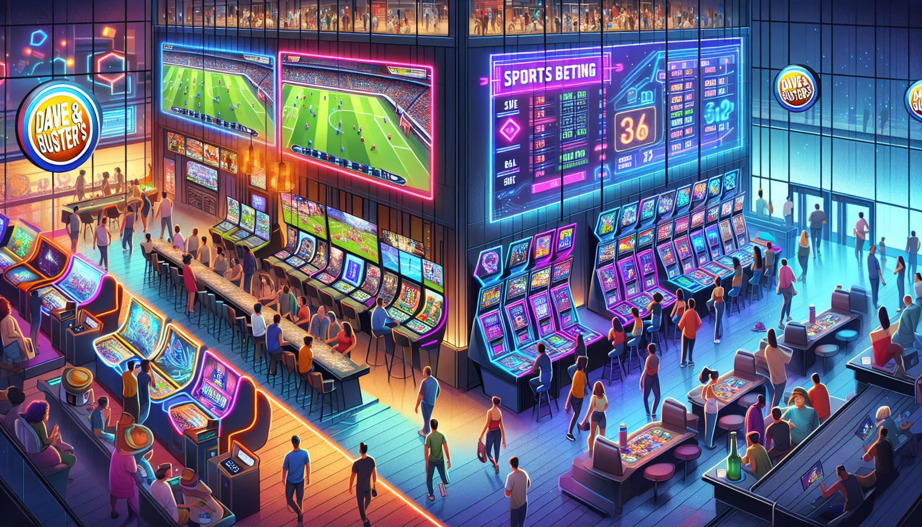 Dave and Buster's bold venture into digital gaming and sports betting: a future of entertainment evolution