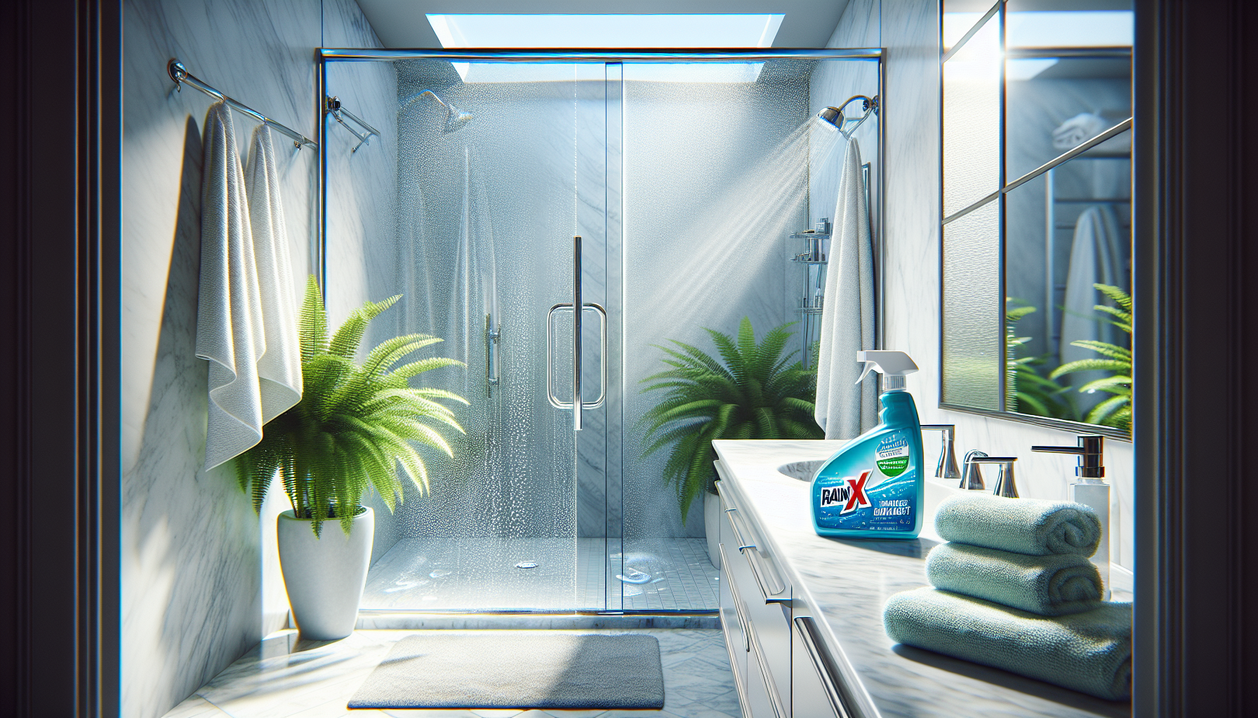 Revolutionize cleanliness with Rain-X water repellent for eco-friendly shower door maintenance