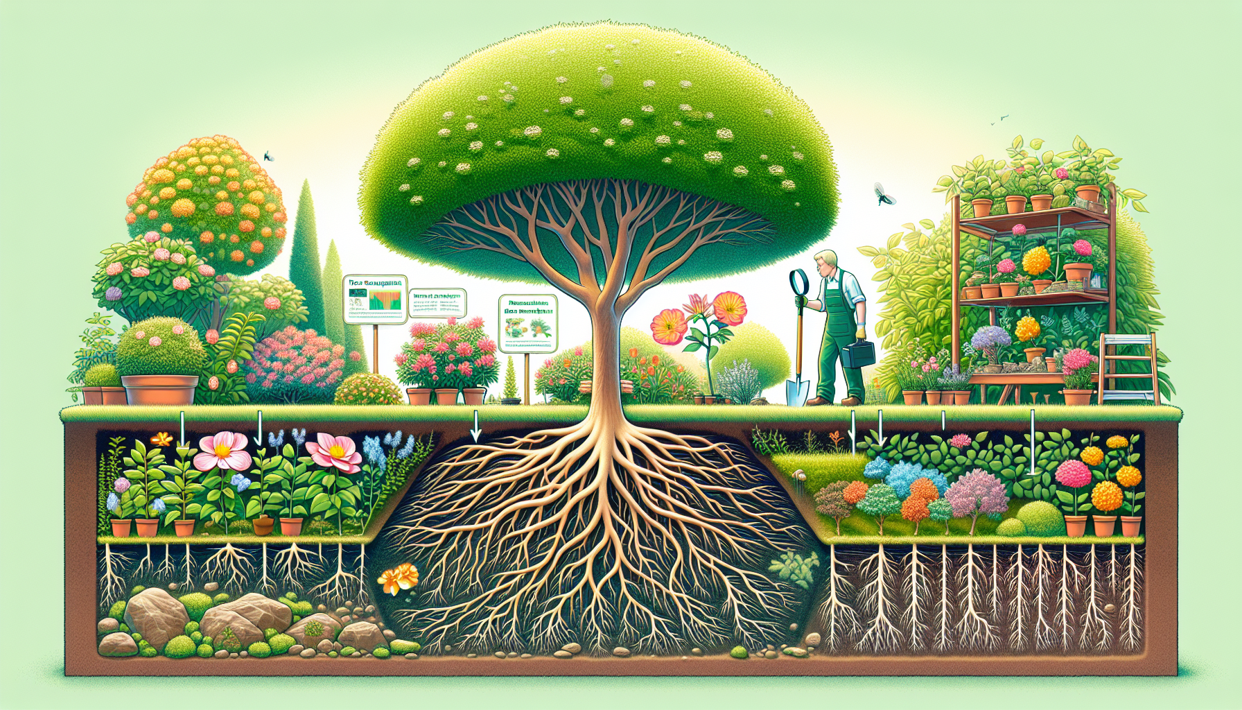 Tree-plant dynamics: understanding and navigating root competition in your garden