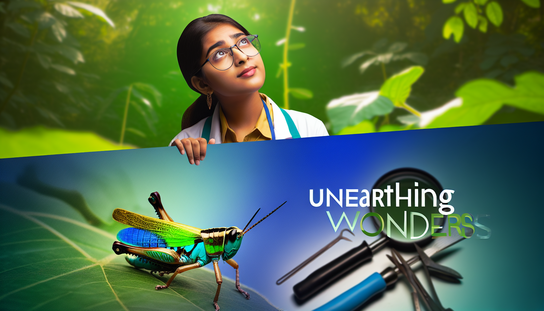 Unearthing wonders: young entomologist discovers vibrant grasshopper species