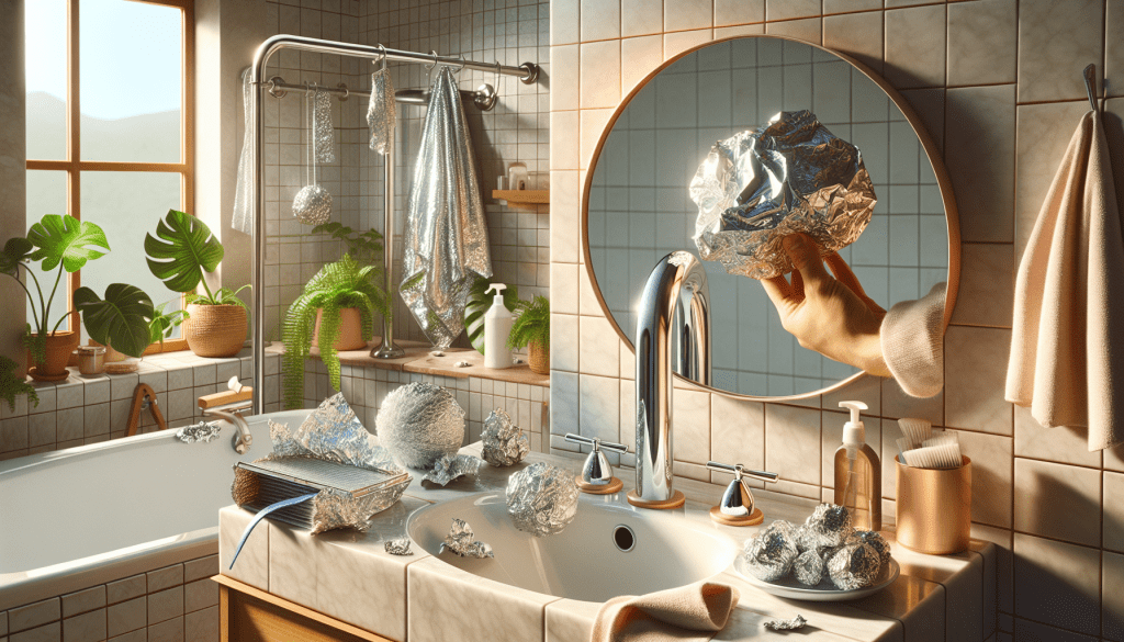 Discover eco-friendly ways to clean your bathroom using aluminum foil