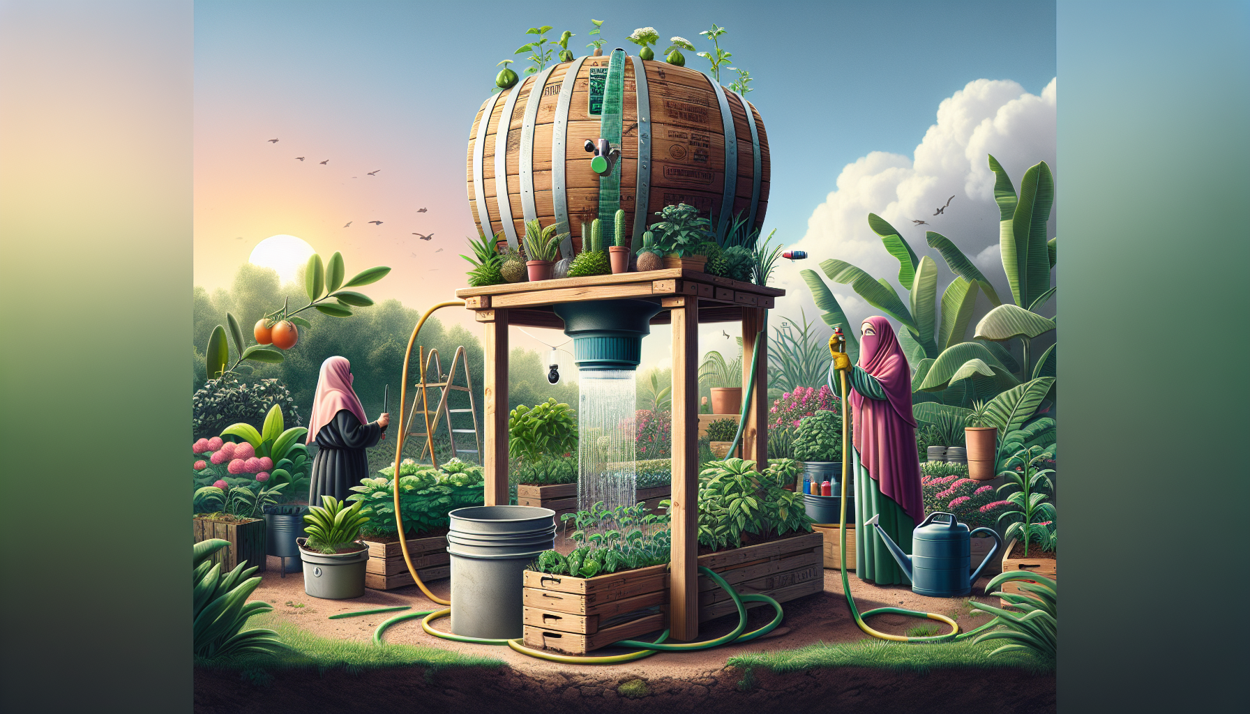 Harvest rainwater with a DIY rain barrel stand: a sustainable and cost-effective gardening project