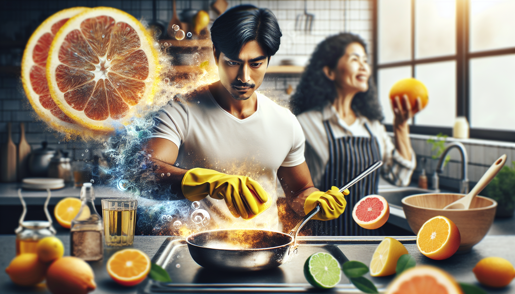 Unlock citrus power against kitchen grease