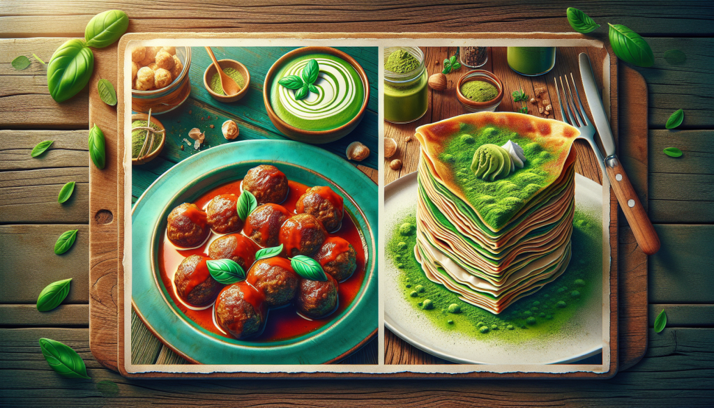 Exploring culinary delights: from hearty Italian meatballs to delicate matcha mille crepes