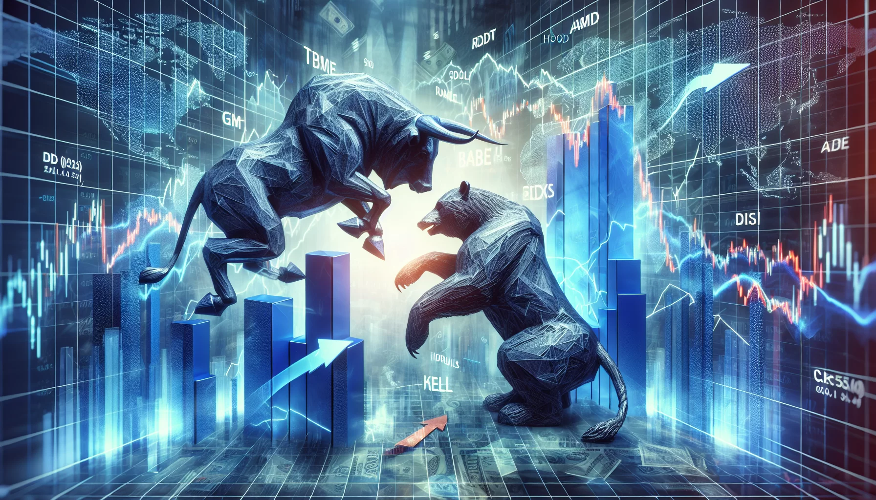 Key stock movements in GME, RDDT, AMD, and HOOD: navigating the dynamics of financial market