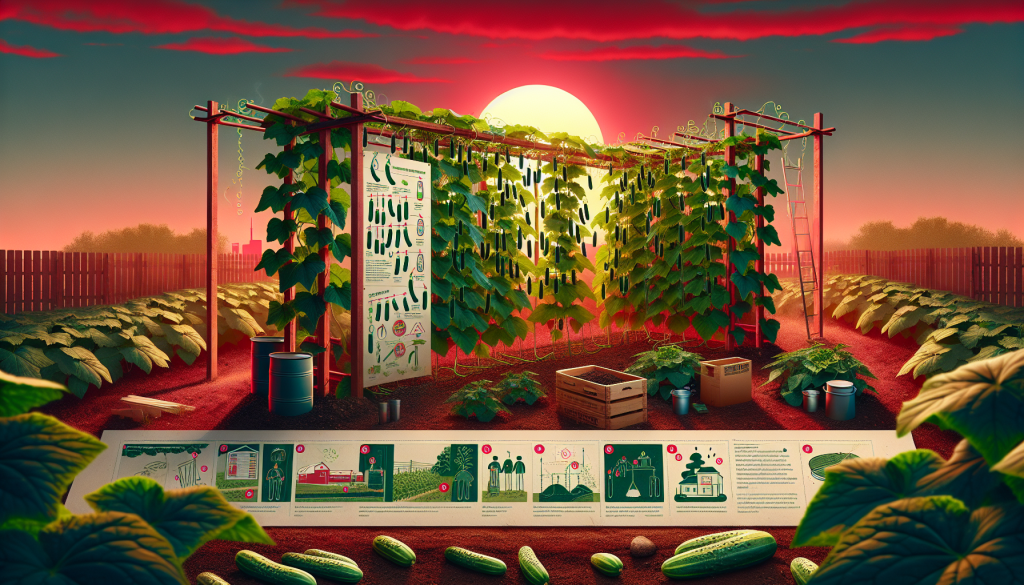 Optimizing your cucumber garden: a guide to spacing, trellising and sustainable practices