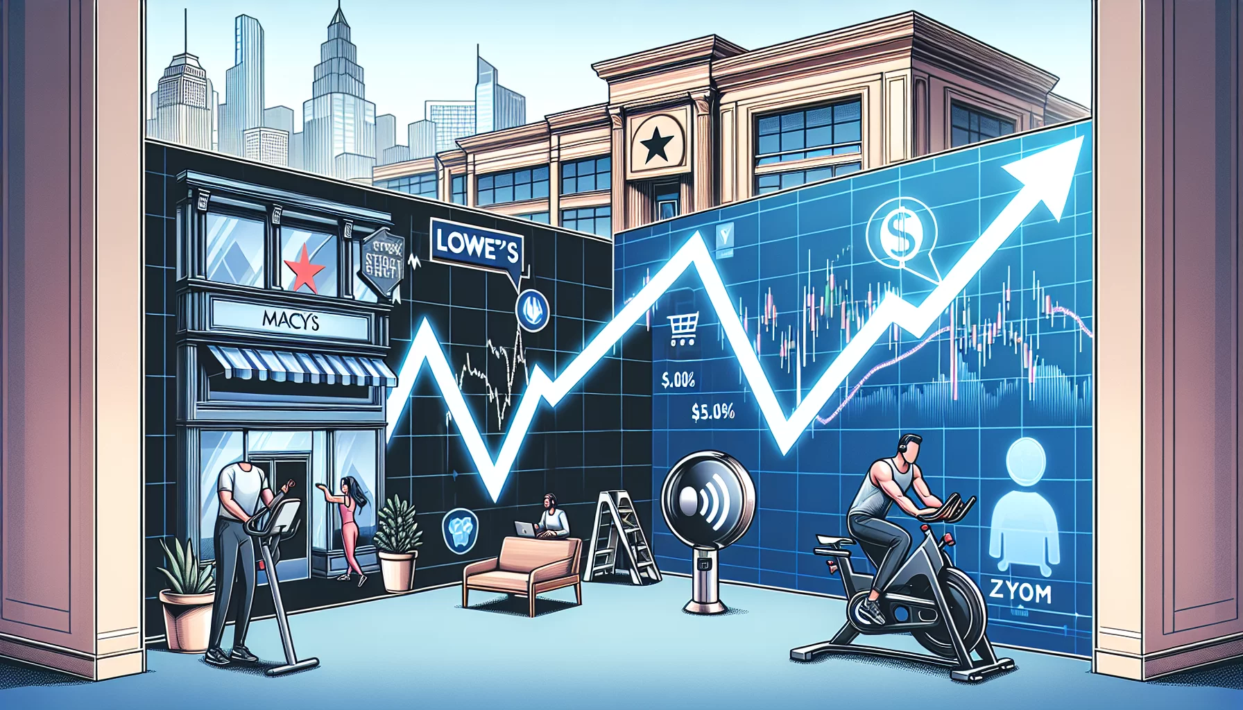 Exploring key stock market movements: a focus on Macy's, Lowe's, Peloton and Zoom