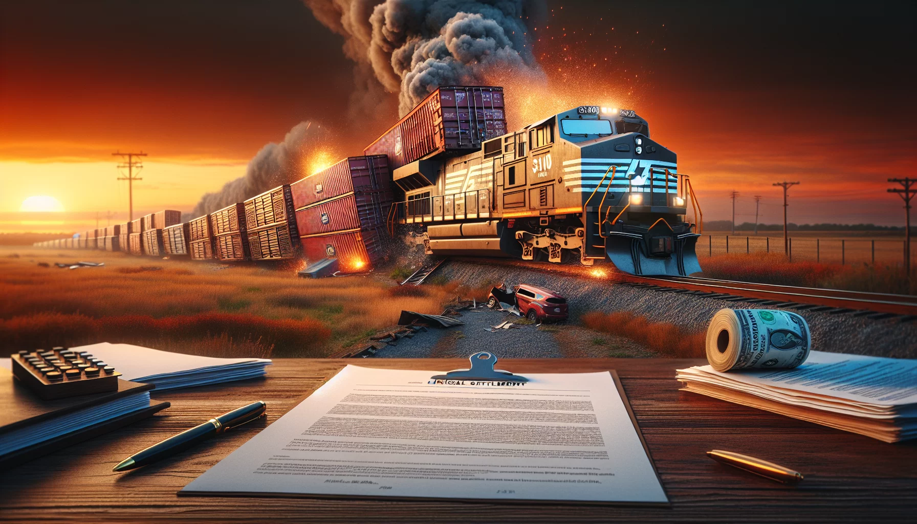 Norfolk Southern pays $310 million settlement over devastating train derailment incident