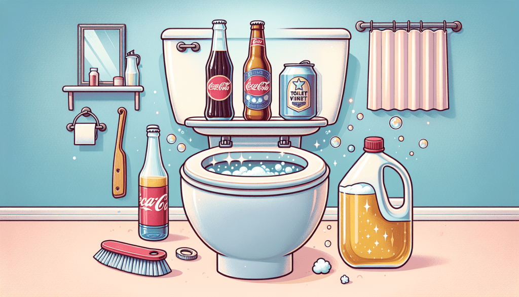 Startling toilet cleaning hacks with everyday beverages