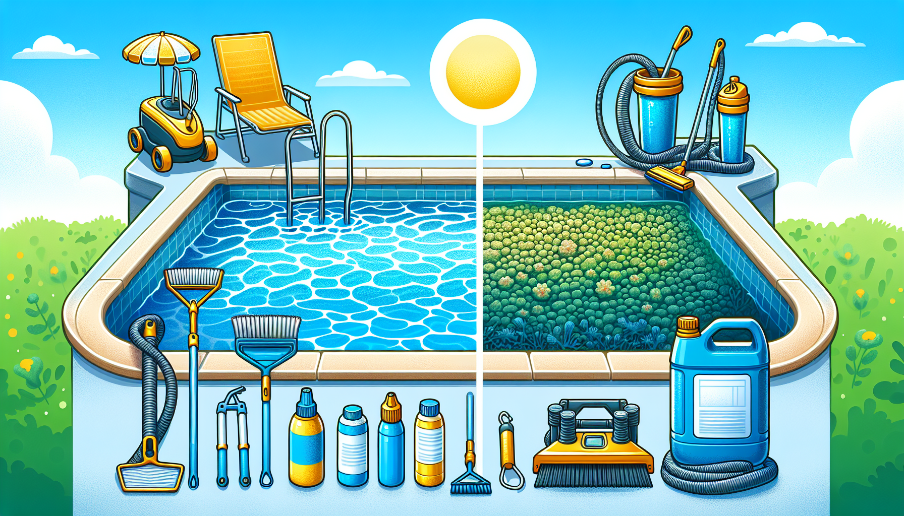 Defeat mustard algae and achieve your dream pool