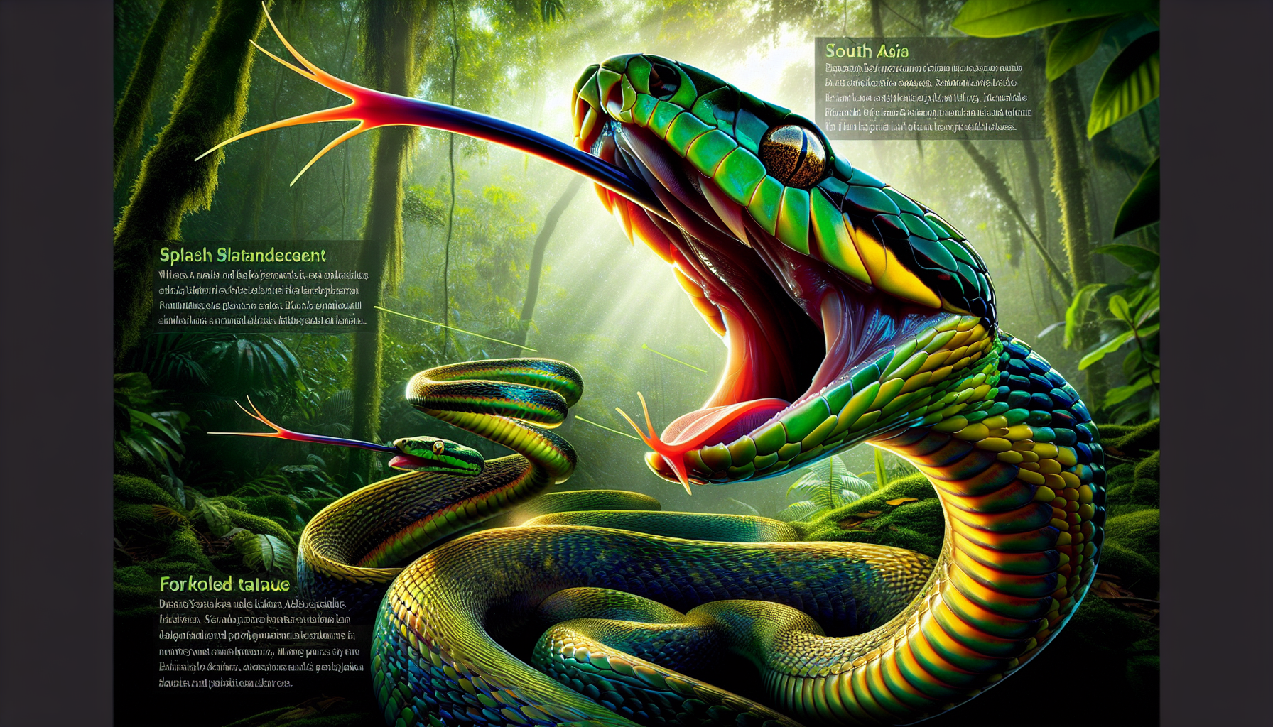 Exploring the purpose and phenomenon of a snake's forked tongue