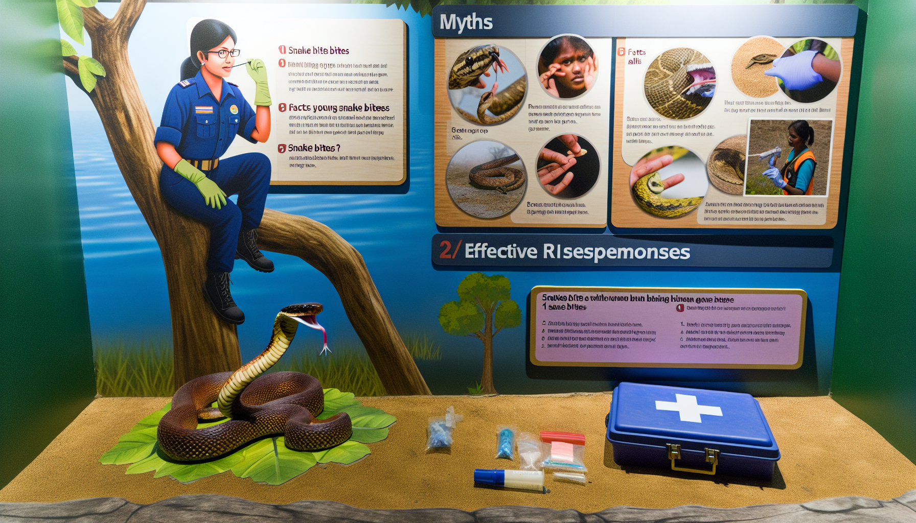 Debunking myths and guiding effective responses to snake bites