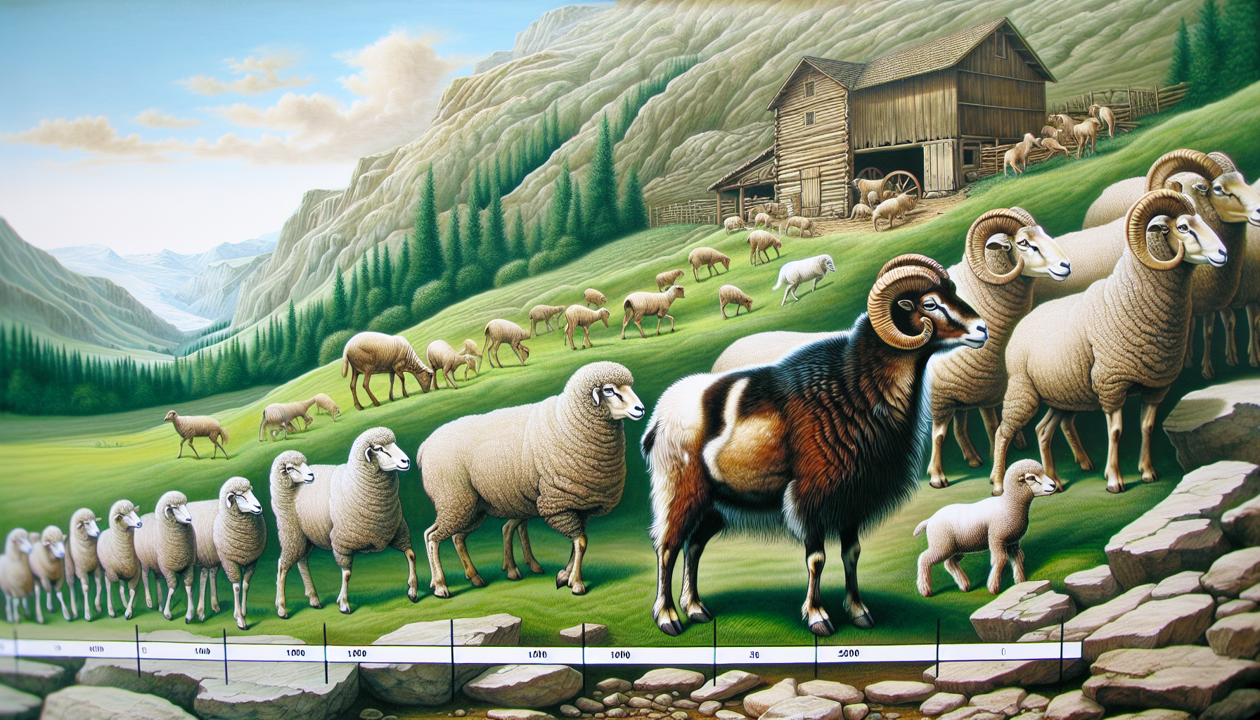 Unveiling human evolution: the domestication of the mouflon and emergence of modern sheep