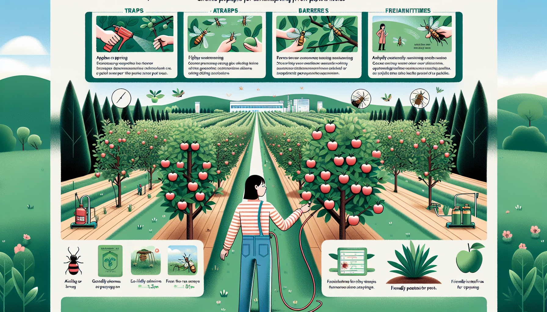 Effective strategies for safeguarding apple trees from pests: a guide to timely spraying and eco-friendly alternatives