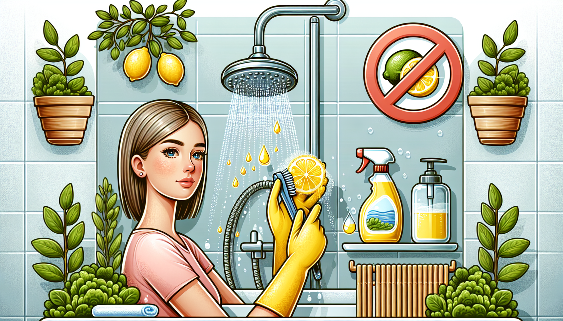 Eco-friendly lemon juice hack for a cleaner shower head and better bathroom function