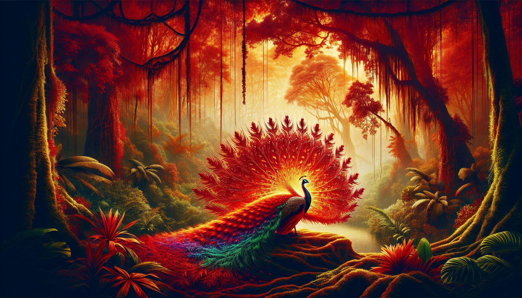 Unraveling the mysteries of Indonesia's fiery red peacock