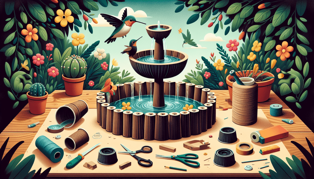 Create a DIY hummingbird water fountain from old K-cups: a sustainable innovation for your garden