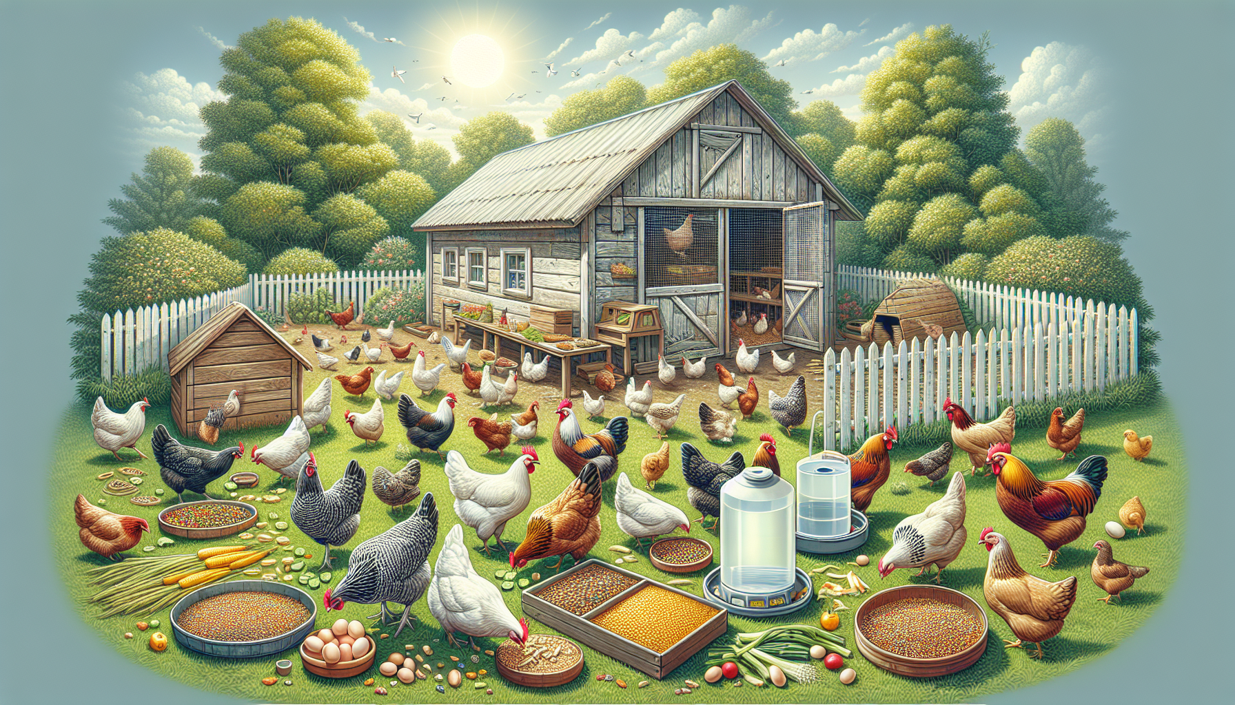 Ideal nutrition guide for a healthy backyard chicken flock