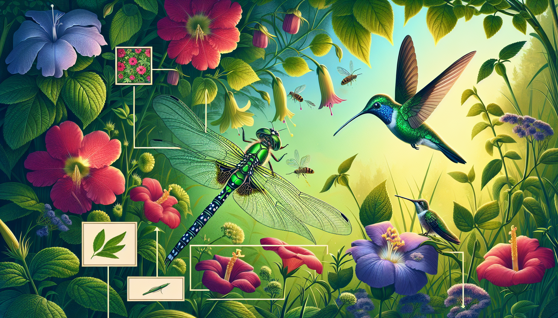Debunking myths: unveiling the dietary interactions of dragonflies and hummingbirds