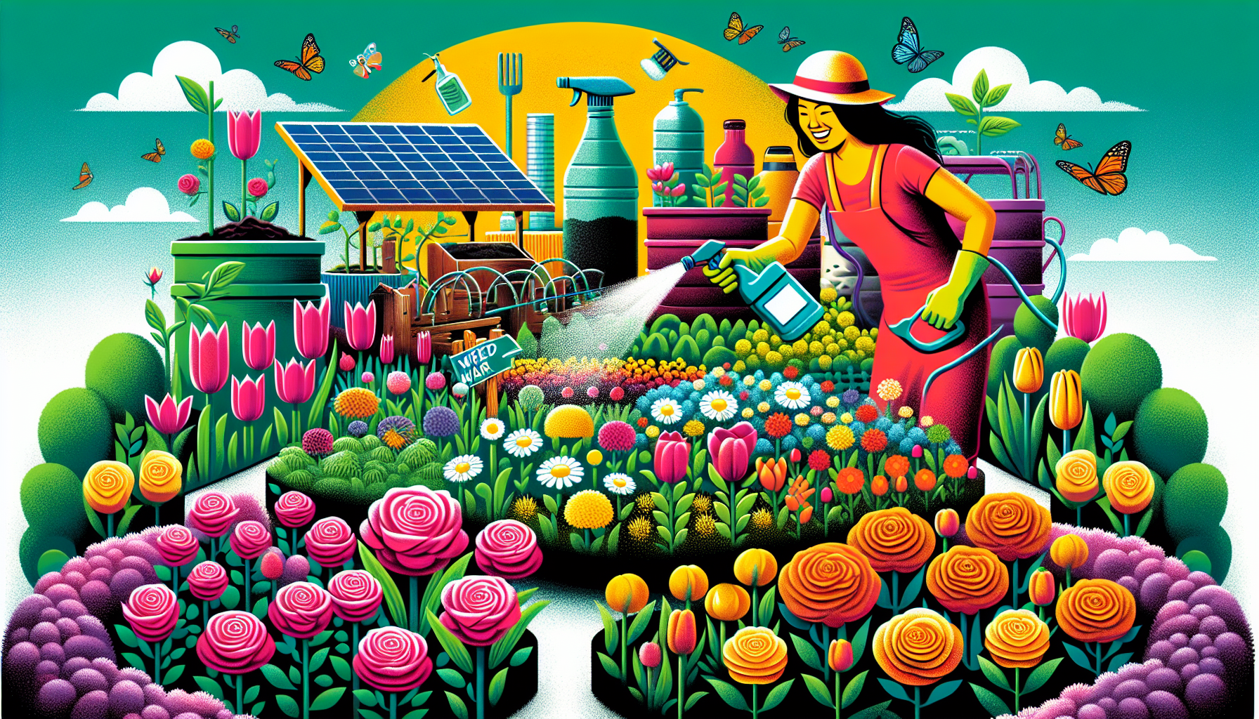 Winning the weed war: sustainable solutions for your flower beds