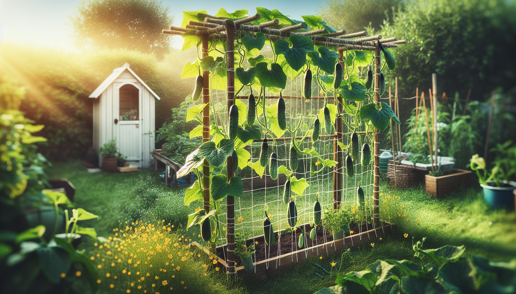 Mastering trellis gardening: grow organic cucumbers right in your backyard