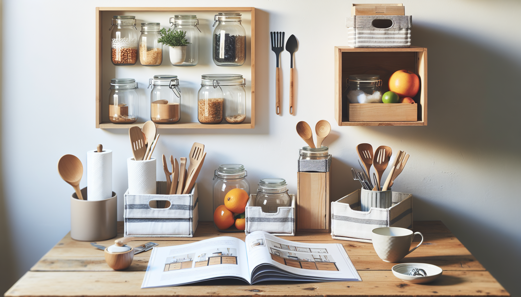 Create chic DIY countertop storage on a budget: a step by step guide