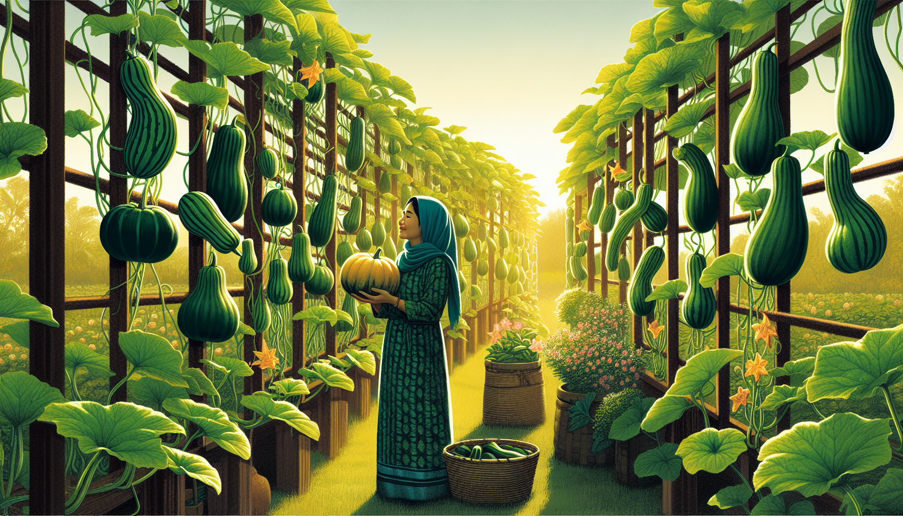 Maximizing your garden space: the benefits of growing squash vertically