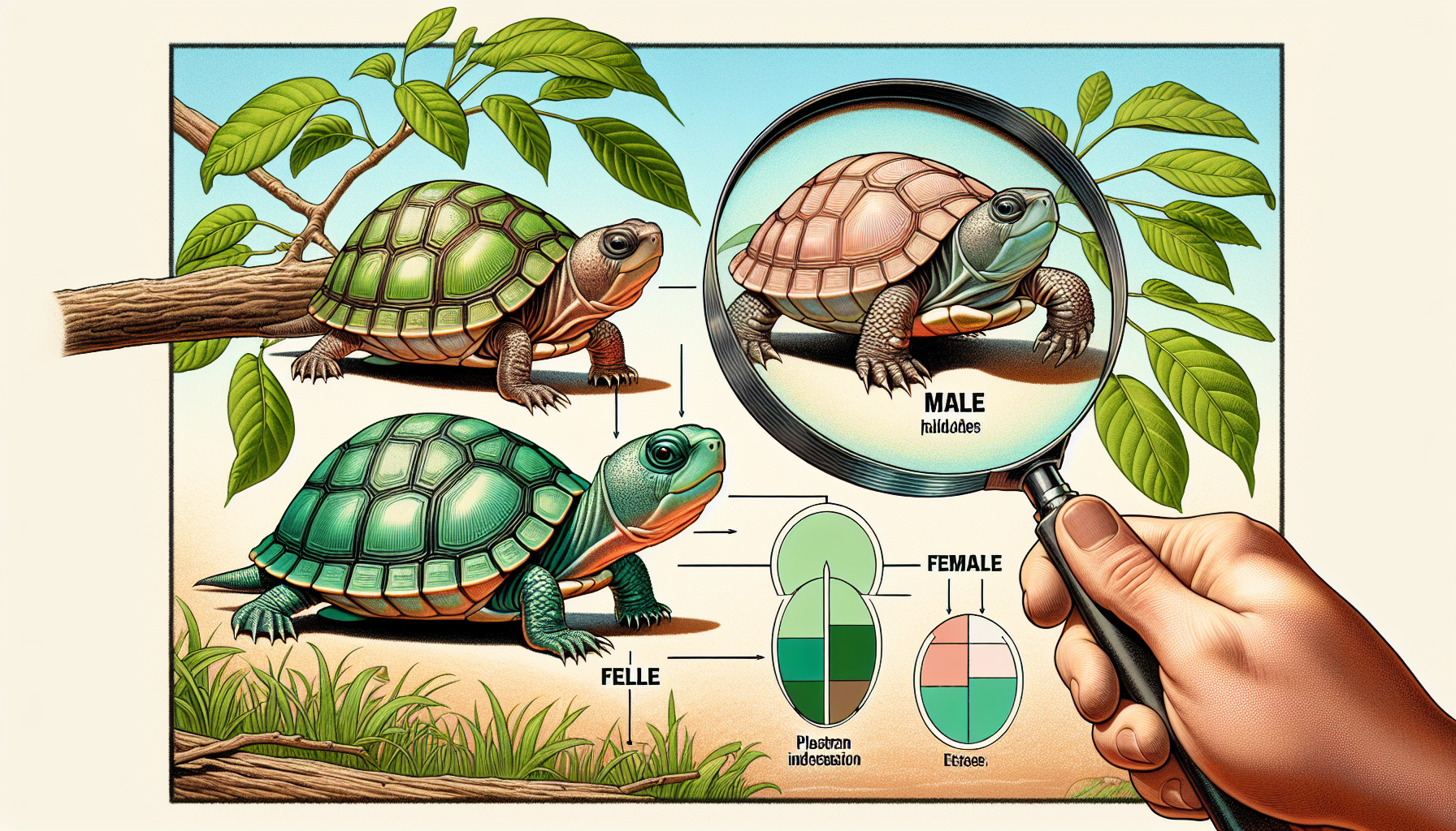 Unraveling the mystery: how to determine the sex of terrestrial turtles