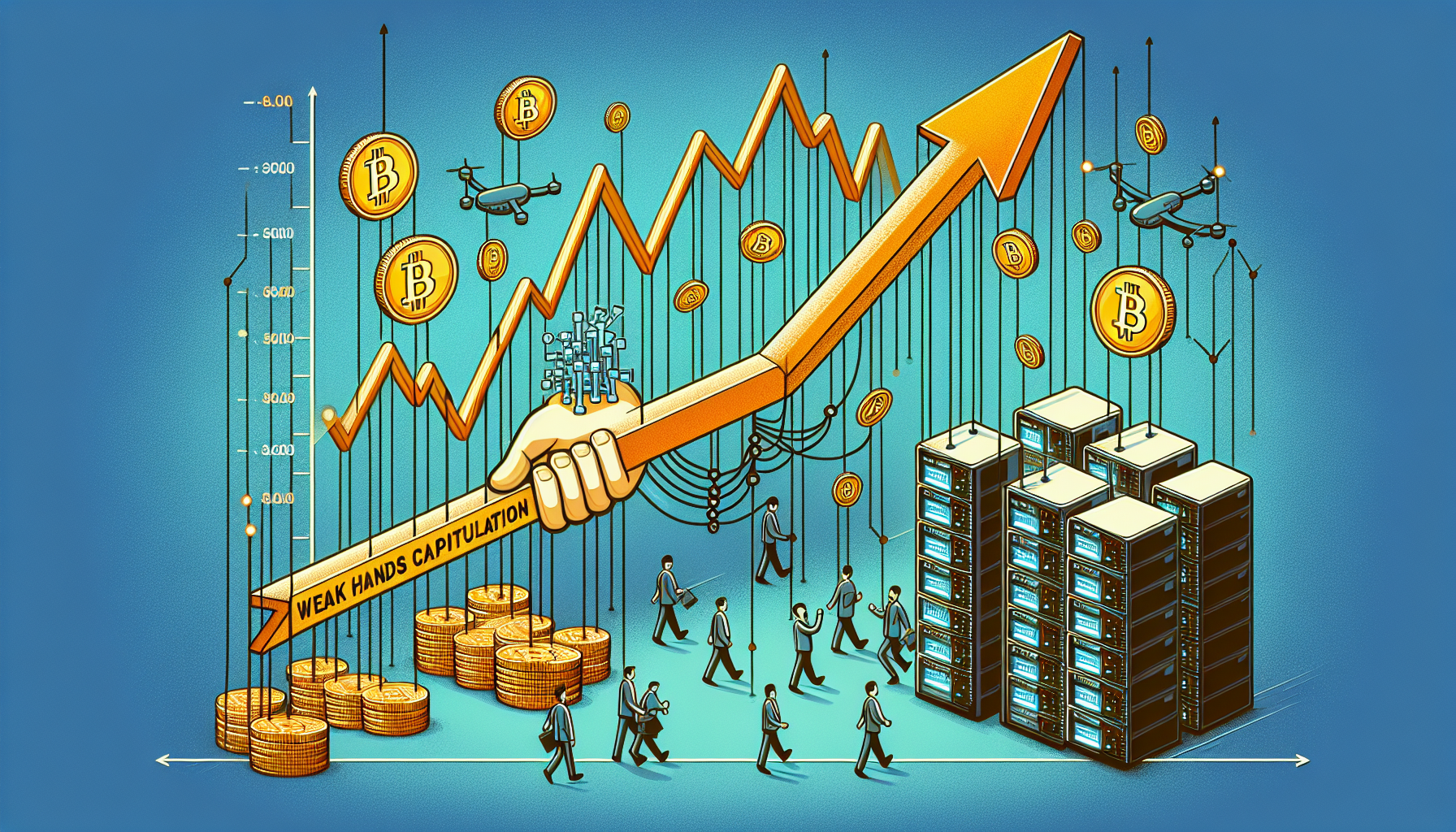 Bitcoin price slump: implications of weak hands capitulation and rising hashrate