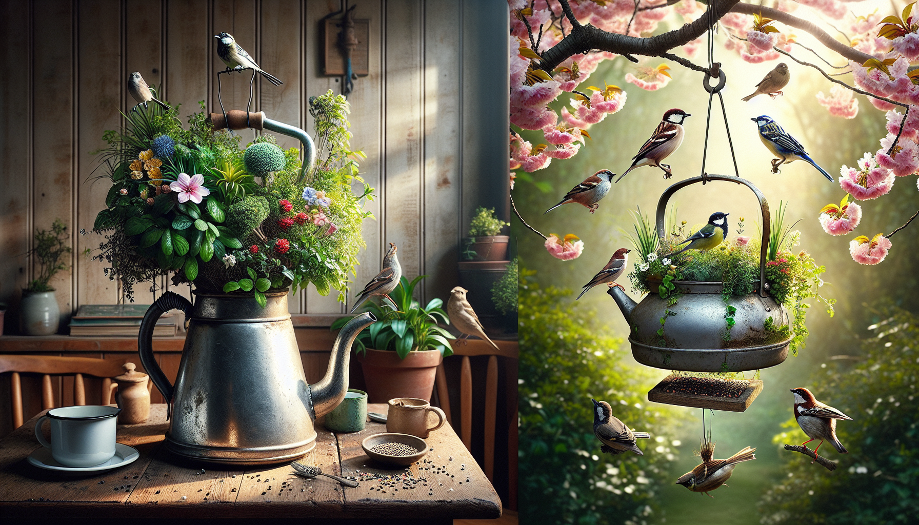 Reviving discarded items: innovative indoor and outdoor upcycling ideas for old kettles