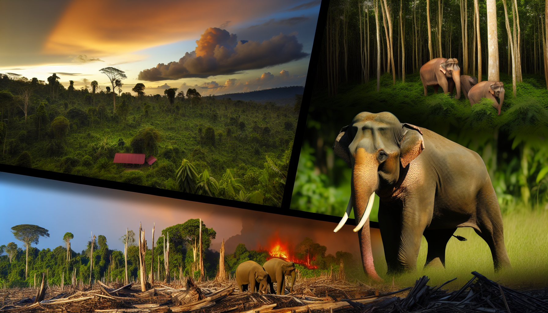 Dwindling numbers: the Borneo elephant's struggle for survival