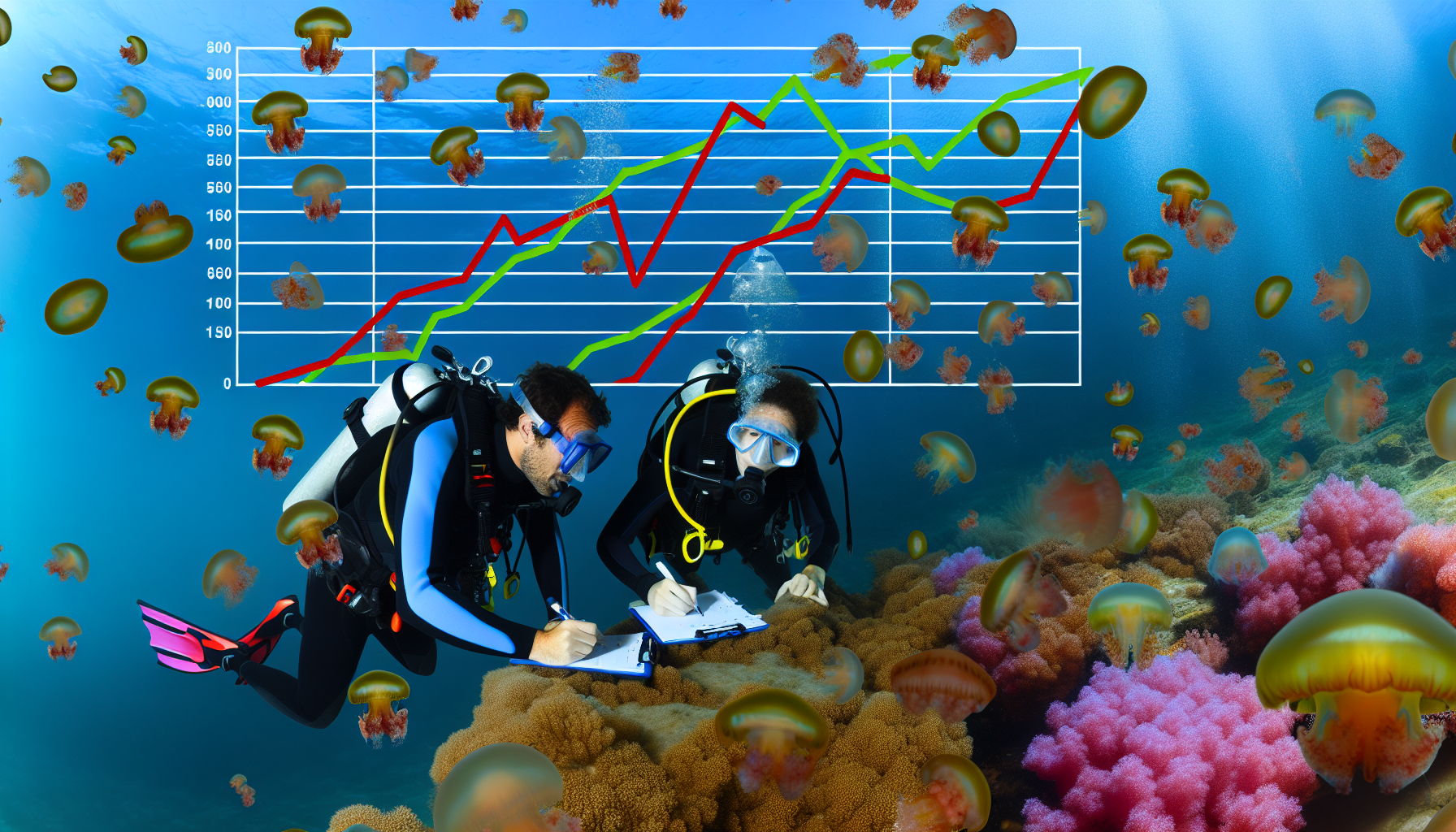 Investigating the unanticipated proliferation of jellyfish in French waters: reasons, impacts and solutions