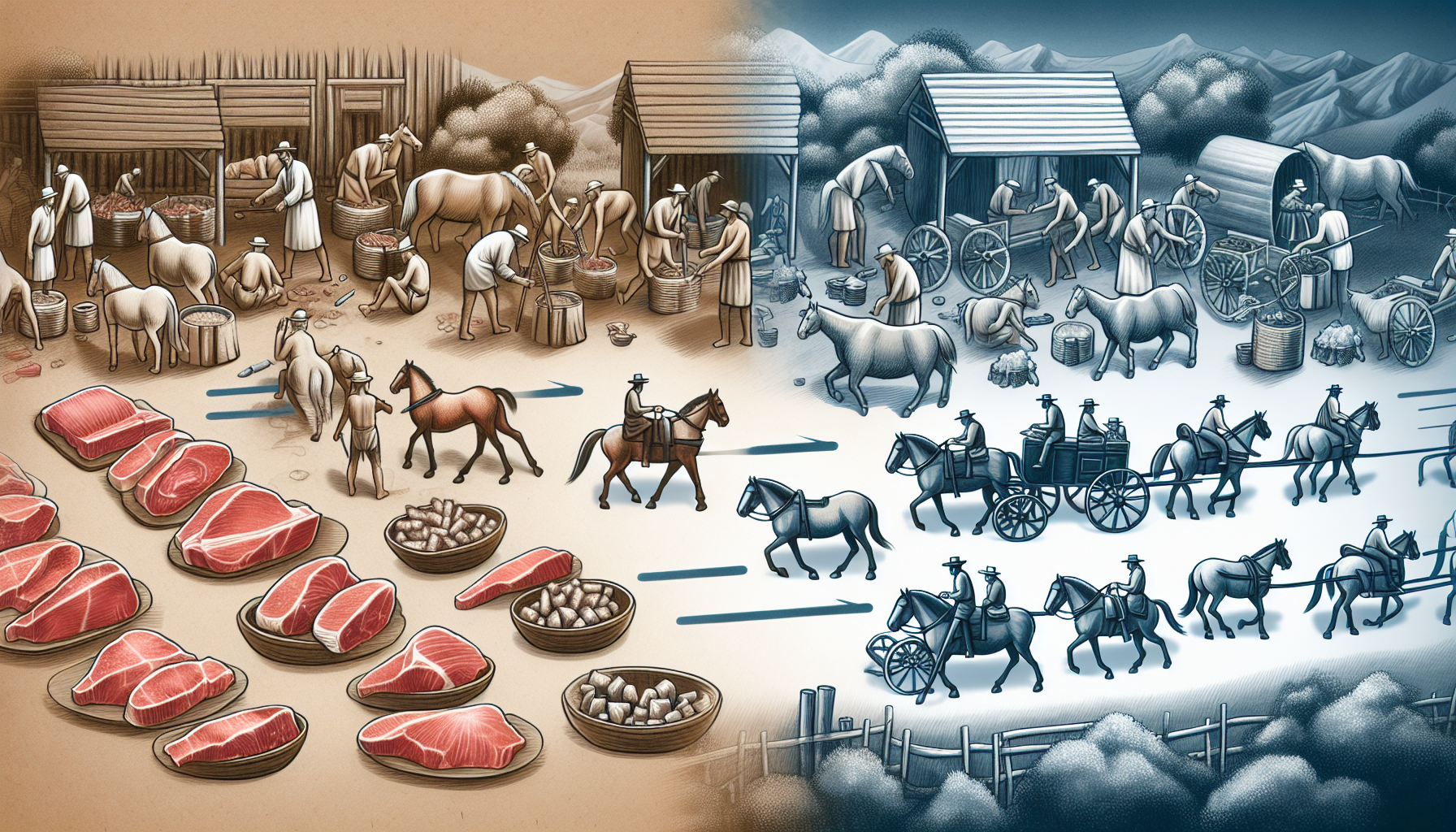 From food to transportation: a historical look at horse domestication