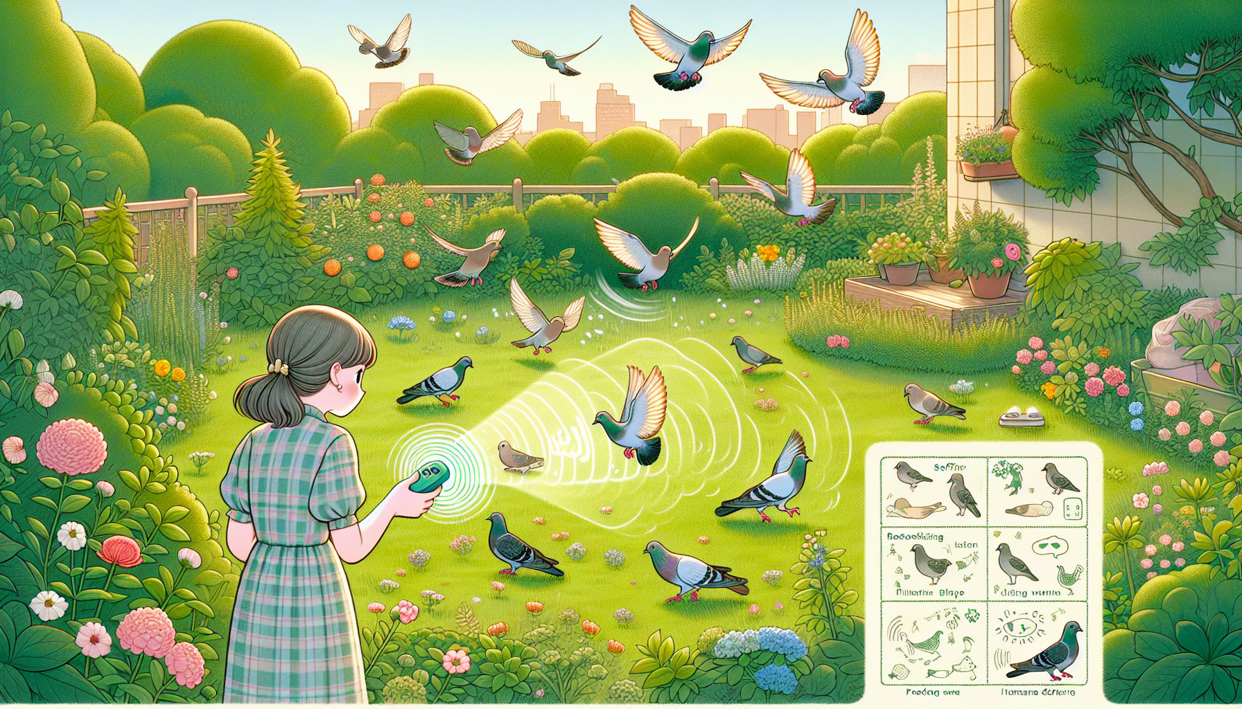 Managing pigeon invasion: understanding bird behavior and humane deterrents for a safe and clean yard