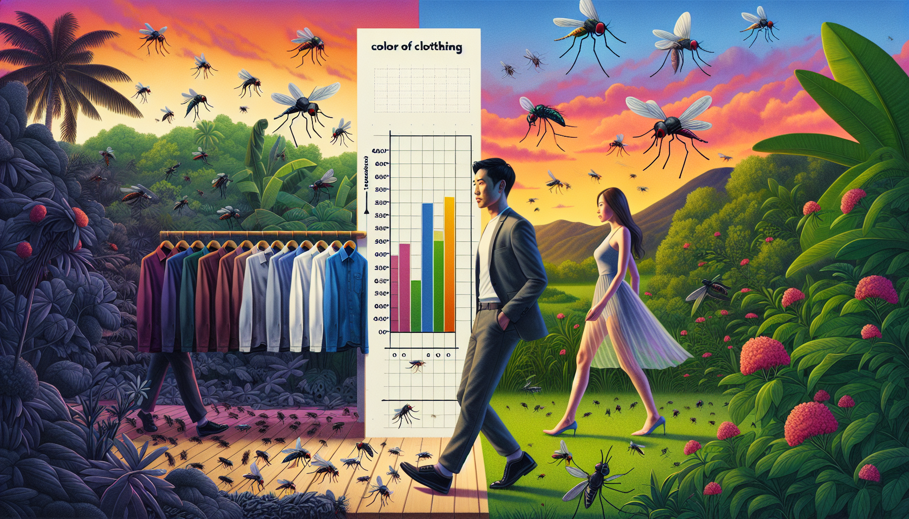 How your clothing color can influence mosquito attraction