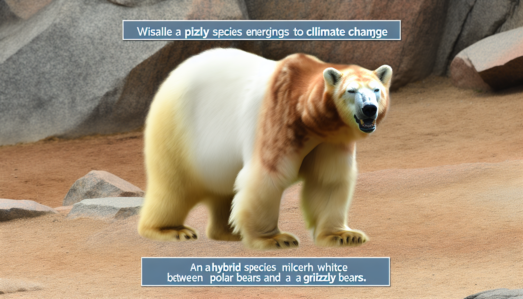 Exploring the pizzly bear: a climate change induced hybrid species