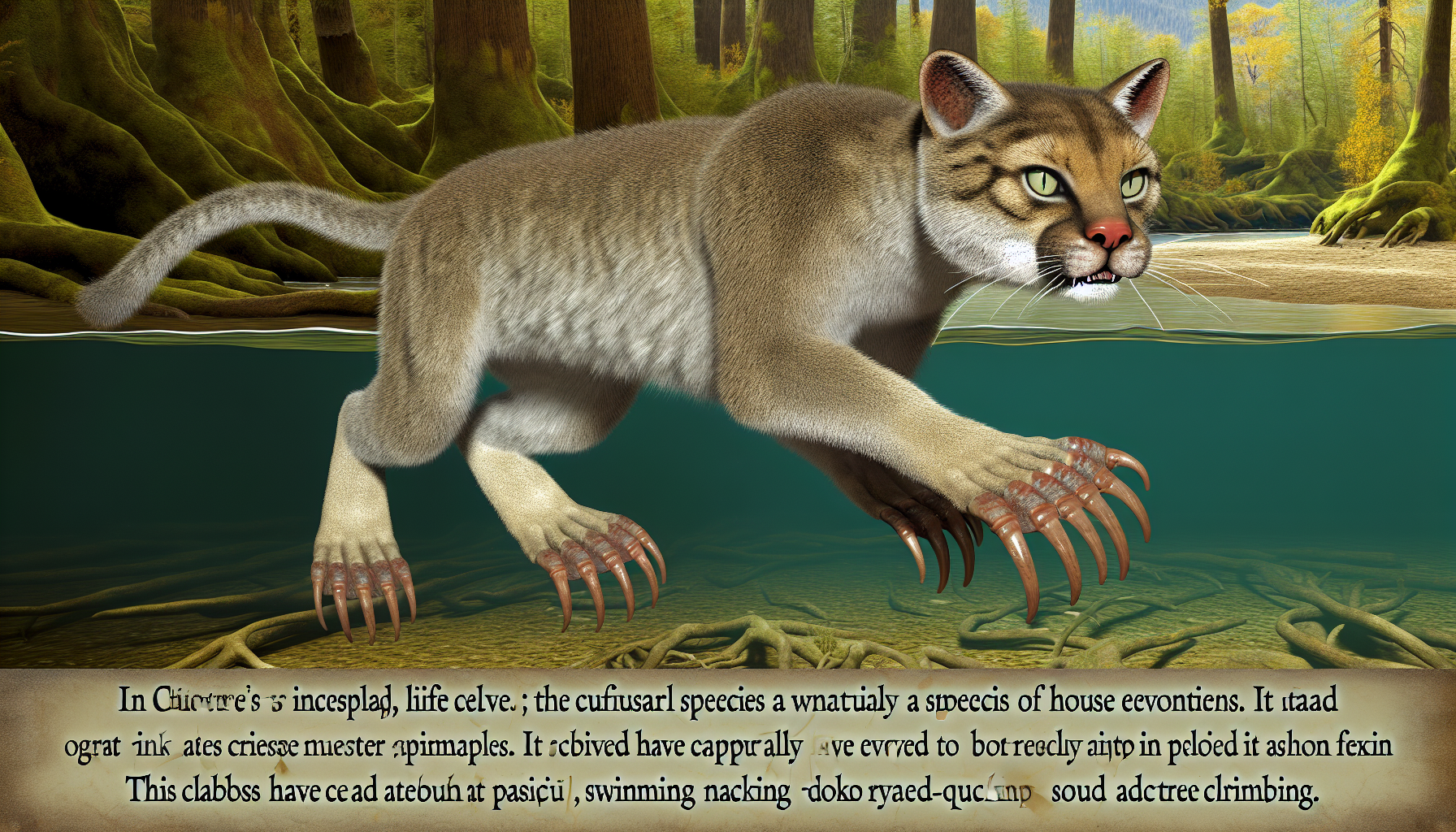 Unveiling the enigma: discovering the aquatic, duck-quacking, tree-climbing feline species