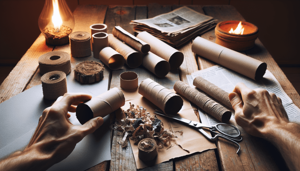 Diy project: turning toilet paper tubes into sustainable fire starters
