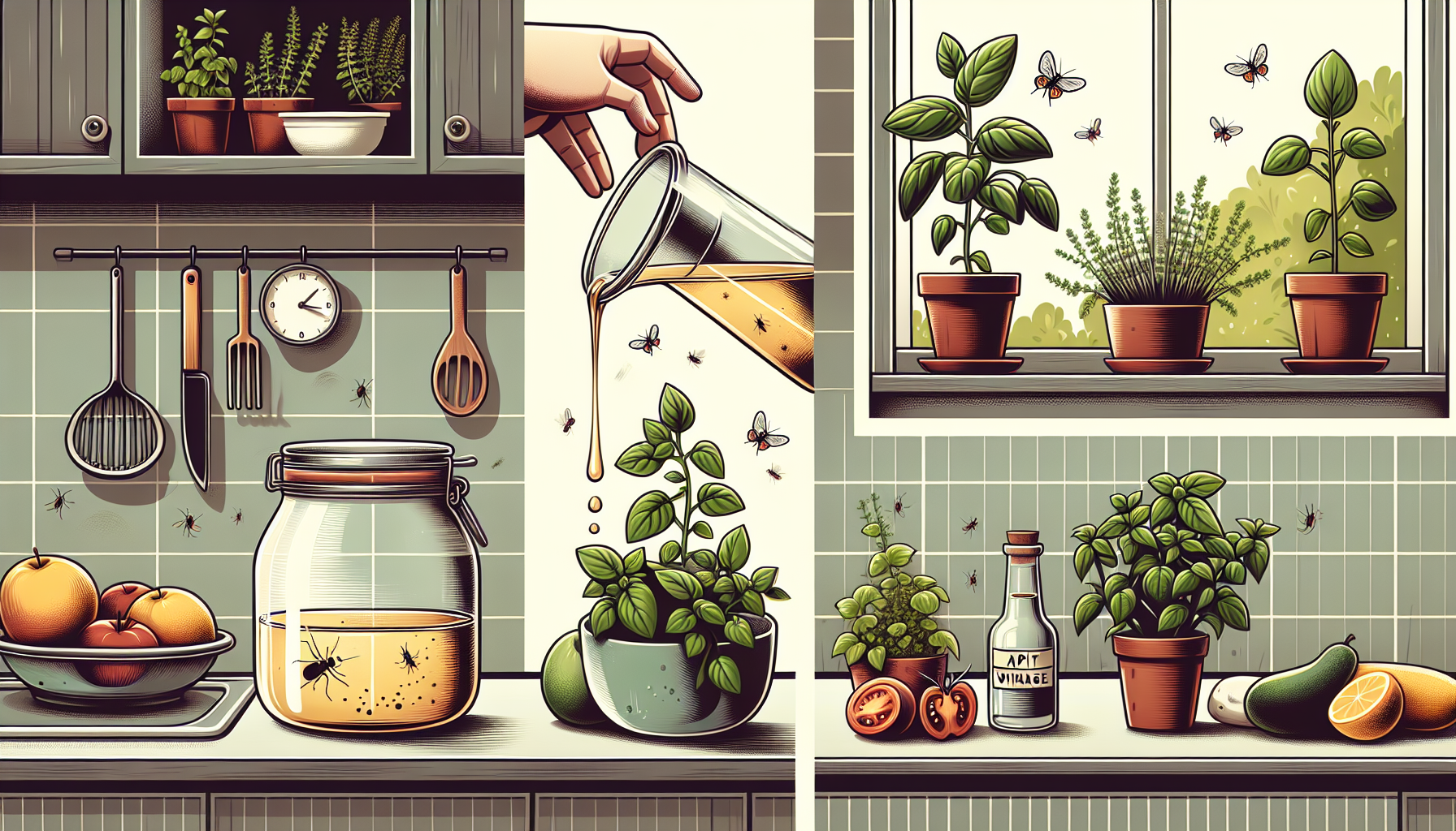 Eco-friendly solutions for gnat prevention and control in your kitchen