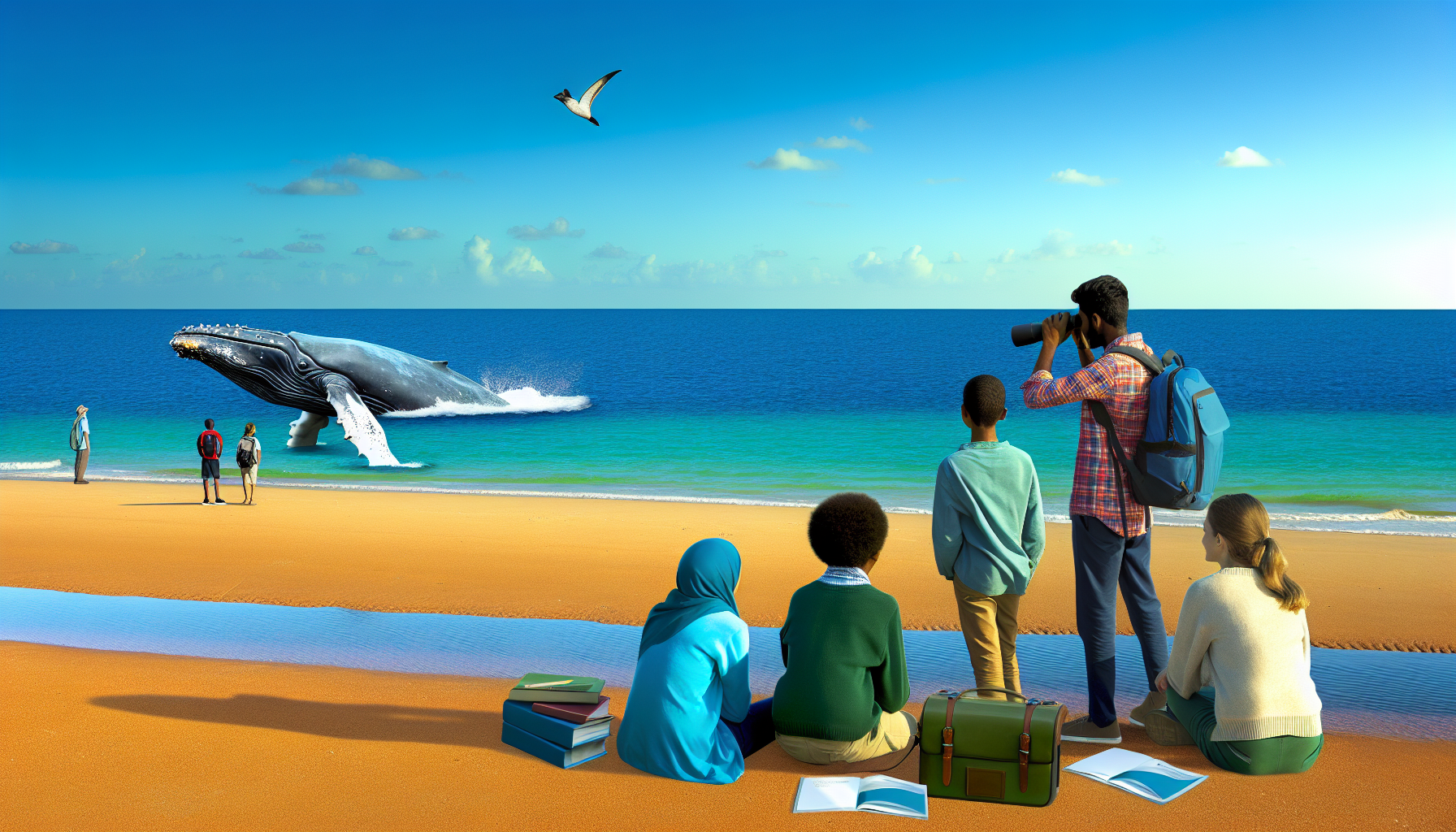 English schoolchildren encounter humpback whale: an inspiring lesson on biodiversity and conservation