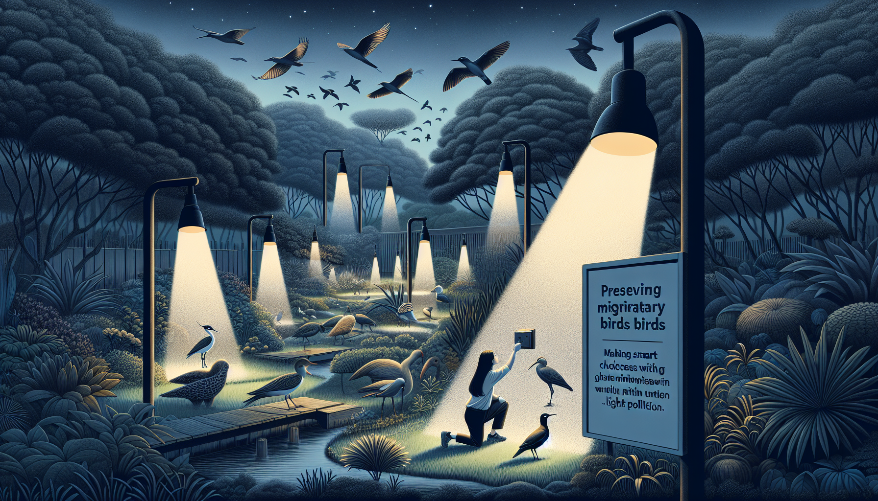 Preserving migratory birds: making smart choices with outdoor lighting
